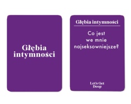 Gra karciana dla par LET`S GET DEEP Pytania Karty z zadaniami