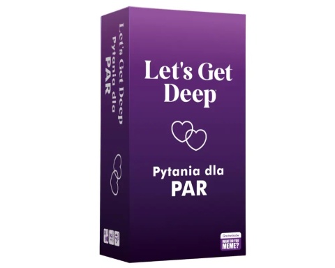 Gra karciana dla par LET`S GET DEEP Pytania Karty z zadaniami