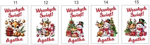 RĘCZNIK KUCHENNY PERSONALIZOWANY Wesołych Świąt + imię Ręczniczek Ściereczka PREZENT