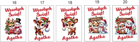 RĘCZNIK KUCHENNY PERSONALIZOWANY Wesołych Świąt + imię Ręczniczek Ściereczka PREZENT