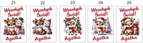 RĘCZNIK KUCHENNY PERSONALIZOWANY Wesołych Świąt + imię Ręczniczek Ściereczka PREZENT