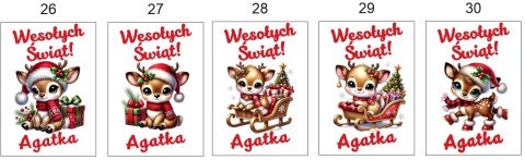 RĘCZNIK KUCHENNY PERSONALIZOWANY Wesołych Świąt + imię Ręczniczek Ściereczka PREZENT