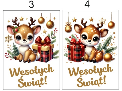 ZESTAW PREZENTOWY RĘCZNIK KUCHENNY + KUBEK Wesołych Świąt GOLD PREZENT NA ŚWIĘTA