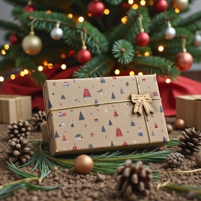 ZESTAW ZAWIESZEK NAKLEJEK NA PREZENTY ŚWIĄTECZNE IMIĘ GRAWER DREWNO 8szt.