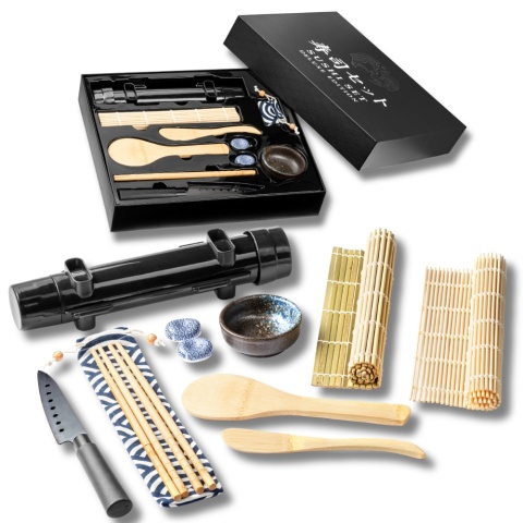 Zestaw do robienia SUSHI Deluxe NA PREZENT URODZINY IMIENINY ŚWIĘTA