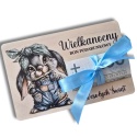 BON WIELKANOCNY NA PIENIĄDZE DREWNIANY PREZENT OD ZAJĄCZKA wzory