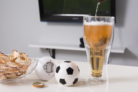 DŹWIĘKOWY OTWIERACZ do butelek PIŁKA NOŻNA gadżet NA PREZENT DLA FANA PIŁKI GADGET 1050