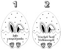 JAJKO WIELKANOCNE NA PIENIĄDZE OD ZAJĄCZKA drewniane zajączek prezent wzory