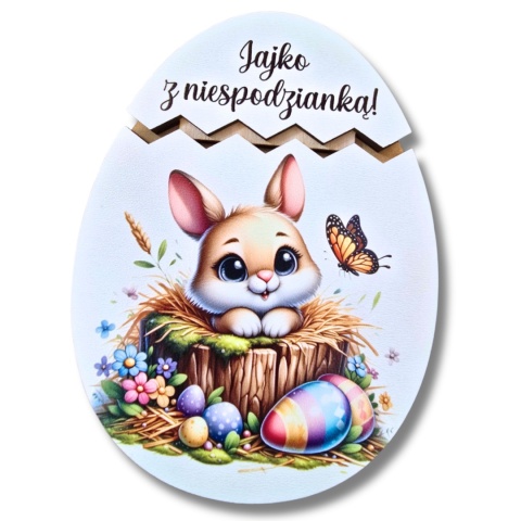 JAJKO WIELKANOCNE Z NIESPODZIANKĄ NA PIENIĄDZE PREZENT OD ZAJĄCZKA DLA DZIECI