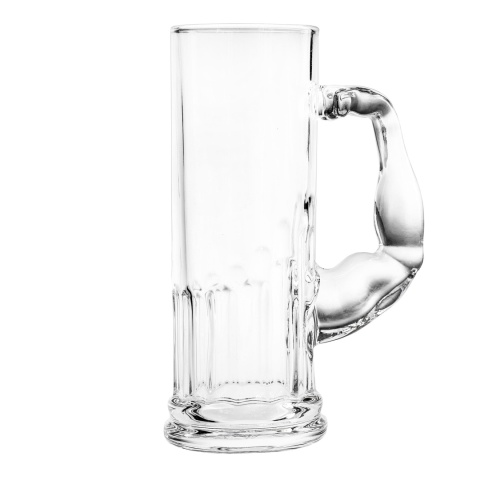 KUFEL SIŁACZA 620 ml szklany biceps prezent dla faceta taty męża Dzień Ojca