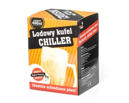 Lodowy kufel CHILLER 400 ml Złocisty PREZENT DZIEŃ OJCA TATY DLA NIEGO
