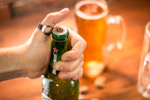 Lodowy kufel CHILLER 400 ml Złocisty PREZENT DZIEŃ OJCA TATY DLA NIEGO
