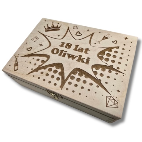 NIEZBĘDNIK PERSONALIZOWANY SKRZYNKA PREZENT NA 18 30 40 50 60 URODZINY