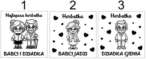 PREZENT NA DZIEŃ BABCI I DZIADKA Drewniana skrzynka z herbatą PERSONALIZACJA 100263