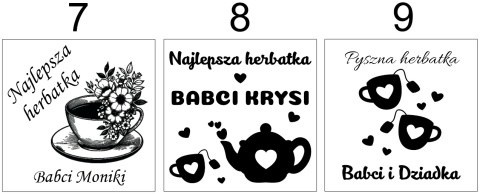 PREZENT NA DZIEŃ BABCI I DZIADKA Drewniana skrzynka z herbatą PERSONALIZACJA 100263