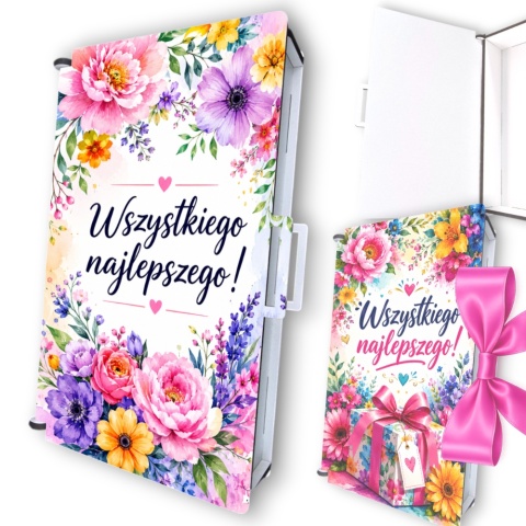 PREZENT na urodziny PUDEŁKO NA PIENIĄDZE koperta imieniny KWIATY wzory