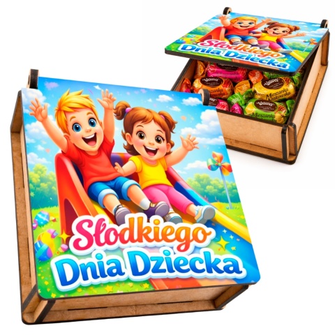 PUDEŁKO NA SŁODYCZE DZIEŃ DZIECKA Prezent dla dzieci DLA PRZEDSZKOLI