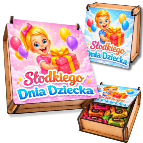 PUDEŁKO NA SŁODYCZE DZIEŃ DZIECKA Prezent dla dzieci dla przedszkoli