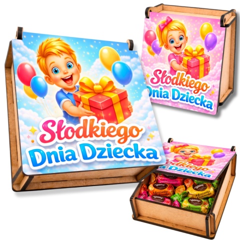 PUDEŁKO NA SŁODYCZE DZIEŃ DZIECKA Prezent dla dzieci dla przedszkoli