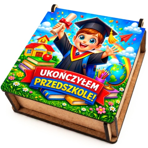 PUDEŁKO NA SŁODYCZE NA ZAKOŃCZENIE PRZEDSZKOLA Prezent dla dzieci