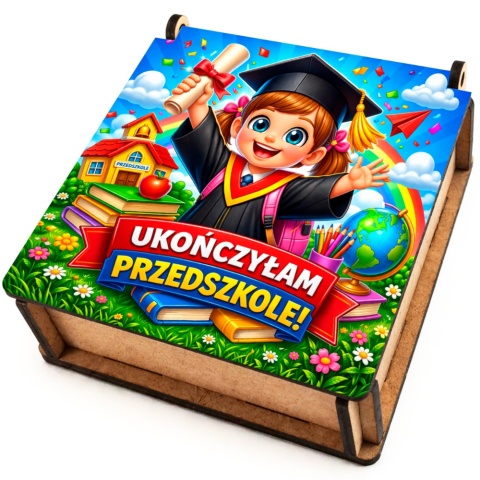 PUDEŁKO NA SŁODYCZE NA ZAKOŃCZENIE PRZEDSZKOLA Prezent dla dzieci