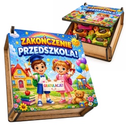 PUDEŁKO NA SŁODYCZE NA ZAKOŃCZENIE PRZEDSZKOLA Prezent dla dzieci