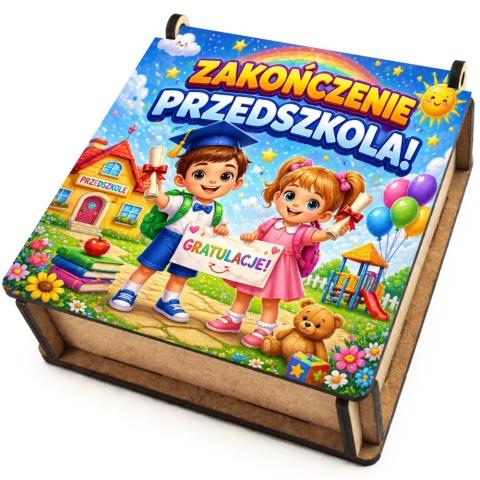 PUDEŁKO NA SŁODYCZE NA ZAKOŃCZENIE PRZEDSZKOLA Prezent dla dzieci