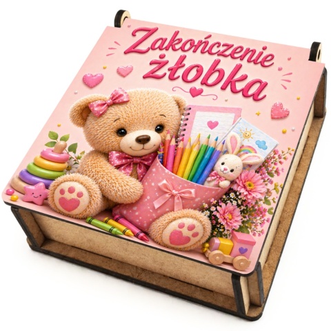 PUDEŁKO NA SŁODYCZE NA ZAKOŃCZENIE ŻŁOBKA Prezent dla dzieci