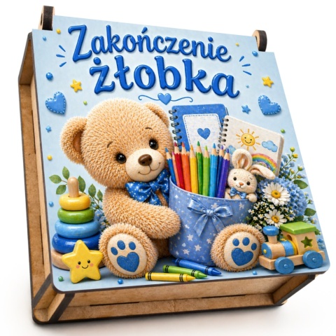 PUDEŁKO NA SŁODYCZE NA ZAKOŃCZENIE ŻŁOBKA Prezent dla dzieci