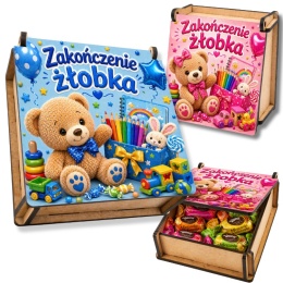 PUDEŁKO NA SŁODYCZE NA ZAKOŃCZENIE ŻŁOBKA Prezent dla dzieci