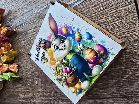 PUDEŁKO NA SŁODYCZE WIELKANOCNE OD ZAJĄCZKA PREZENT DLA DZIECI SZKOŁA