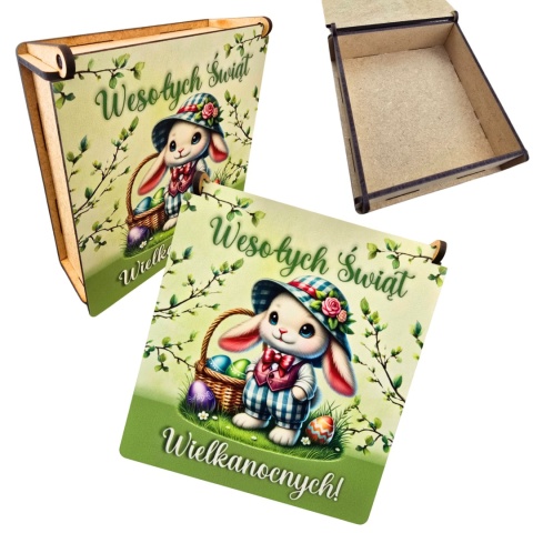 PUDEŁKO NA SŁODYCZE WIELKANOCNE OD ZAJĄCZKA PREZENT DLA DZIECI SZKOŁA