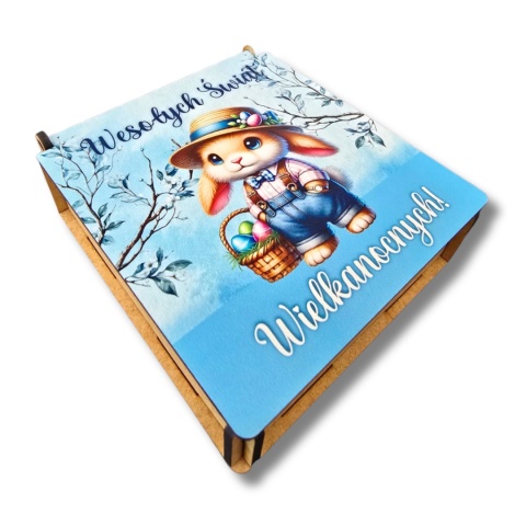 PUDEŁKO NA SŁODYCZE WIELKANOCNE OD ZAJĄCZKA PREZENT DLA DZIECI SZKOŁA