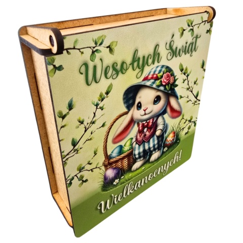 PUDEŁKO NA SŁODYCZE WIELKANOCNE OD ZAJĄCZKA PREZENT DLA DZIECI SZKOŁA