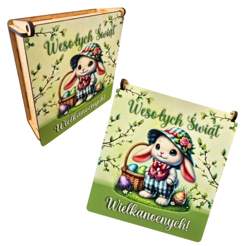 PUDEŁKO NA SŁODYCZE WIELKANOCNE OD ZAJĄCZKA PREZENT DLA DZIECI SZKOŁA