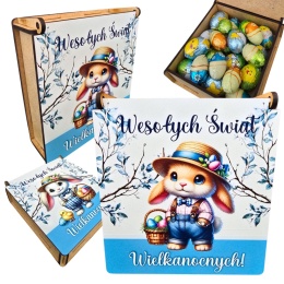 PUDEŁKO NA SŁODYCZE WIELKANOCNE OD ZAJĄCZKA PREZENT DLA DZIECI SZKOŁA