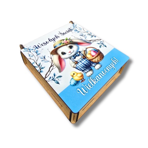 PUDEŁKO NA SŁODYCZE WIELKANOCNE OD ZAJĄCZKA PREZENT DLA DZIECI SZKOŁA