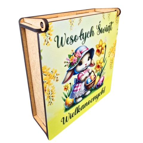 PUDEŁKO NA SŁODYCZE WIELKANOCNE OD ZAJĄCZKA PREZENT DLA DZIECI SZKOŁA