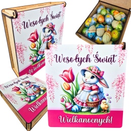 PUDEŁKO NA SŁODYCZE WIELKANOCNE OD ZAJĄCZKA PREZENT DLA DZIECI SZKOŁA