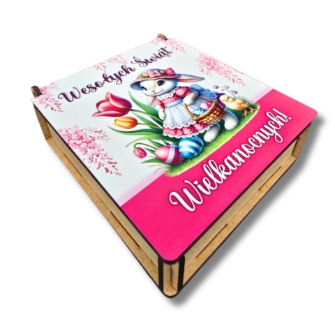 PUDEŁKO NA SŁODYCZE WIELKANOCNE OD ZAJĄCZKA PREZENT DLA DZIECI SZKOŁA