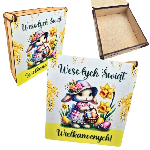 PUDEŁKO NA SŁODYCZE WIELKANOCNE OD ZAJĄCZKA PREZENT DLA DZIECI SZKOŁA