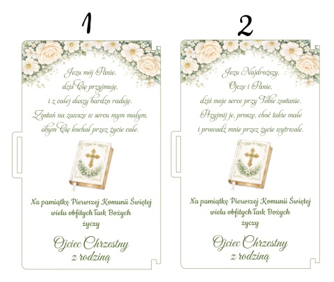 Pamiątka Pierwszej Komunii Świętej Pudełko na pieniądze Prezent na komunię