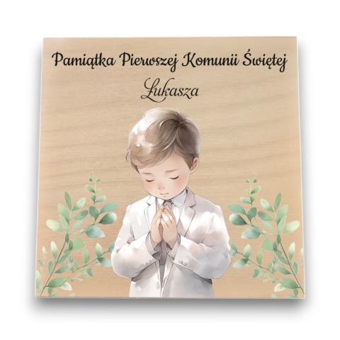 Pamiątka Pierwszej Komunii Świętej Pudełko na pieniądze Prezent na komunię