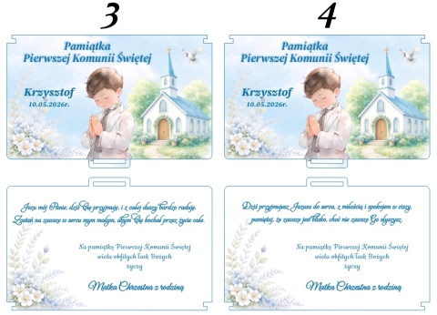 Pamiątka Pierwszej Komunii Świętej Pudełko na pieniądze Prezent na komunię