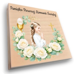 Pamiątka Pierwszej Komunii Świętej Pudełko na pieniądze Prezent na komunię