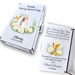 Pamiątka Pierwszej Komunii Świętej Pudełko na pieniądze Prezent na komunię