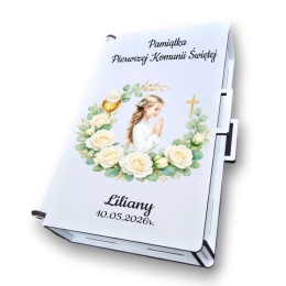 Pamiątka Pierwszej Komunii Świętej Pudełko na pieniądze Prezent na komunię