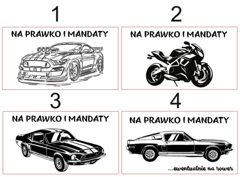 Drewniana skrzynka na pieniądze Na Prawko i Mandaty PREZENT na urodziny prawo jazdy AUTO