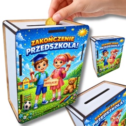 SKARBONKA DLA DZIECI PREZENT Zakończenie Przedszkola Upominek