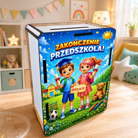 SKARBONKA DLA DZIECI PREZENT Zakończenie Przedszkola Upominek